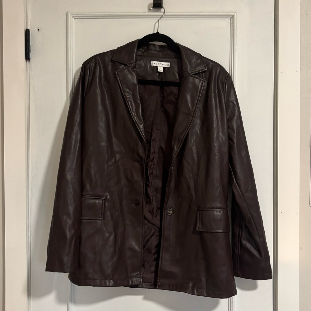 And Now This - Leather Blazer
